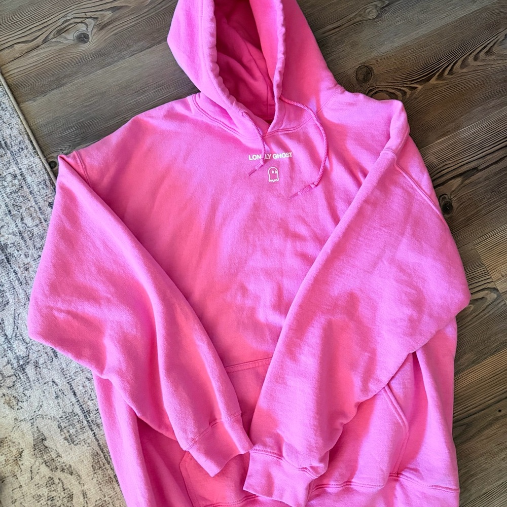 Lonely ghost pink hoodie XL - Picture 3 of 6